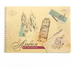 C0680-51 Альбом 32л. на гребне цв.мел.обл.Карандашные наброски Апплика