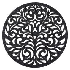 Подстановочная салфетка Доляна Узоры темно-серый