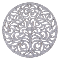 Подстановочная салфетка Доляна Узоры серый