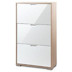 Обувница Vental Нова-3 Фасады МДФ Дуб Сонома-White Gloss