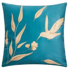 Чехол на подушку Этель "Птица" 40х40 см, велюр, 100% п/э 5751296
