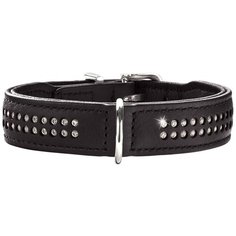 Ошейник HUNTER Diamond Elk Petit 37, обхват шеи 30-34 см black