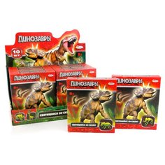 СБОРНЫЕ ФИГУРКИ "ИГРАЕМ ВМЕСТЕ" СКЕЛЕТЫ ДИНОЗАВРОВ В ДИСПЛЕЕ
