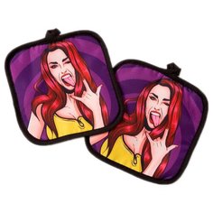 Прихватка Этель Дерзкая фиолетовый