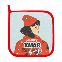 Прихватка Этель Merry XMAS 5077912 голубой/красный