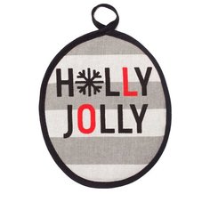 Прихватка Доляна Holly Jolly 4209456 черный/серый/красный