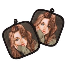 Прихватка Этель Крутая коричневый