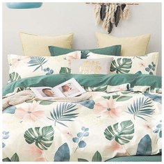 КПБ Афина 2сп c Евро прост.диз.11259 180х217, 200х217, 70х70см 2шт, сатин 125гм хл100% Afina