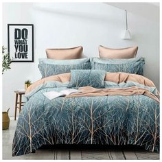 КПБ Афина Дуэт диз.J-37 145х217 2шт, 240х217, 70х70см 2шт, сатин 125г/м хл100% Afina