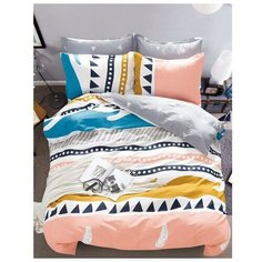 КПБ Афина 2сп c Евро прост.диз.920 180х217, 200х217, 70х70см 2шт, сатин 125г/м хл100% Afina