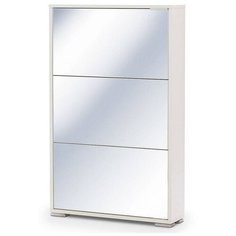 Обувница Vental Вива-3S с зеркалом White