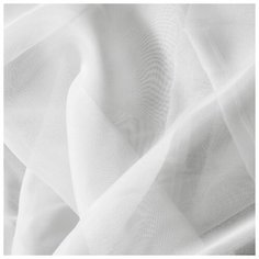 Штора Witerra однотонная, 140*145 см, цвет белый, вуаль