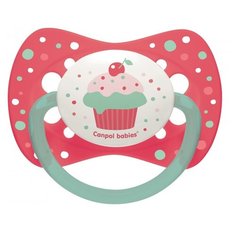 Пустышка силиконовая классическая Canpol Babies Cupcake 0-6 м, розовый