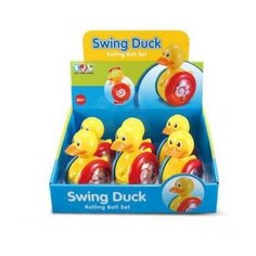 Игрушка для малышей. Неваляшка-утенок, 8 шт. в дисплее Junfa Toys