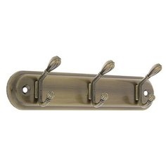 Вешалка 3-х местная KV303AB, цвет бронза 3816878 Сима ленд