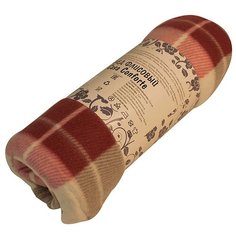 Плед Belezza Бостон, 130 х 170 см, розовый/бежевый