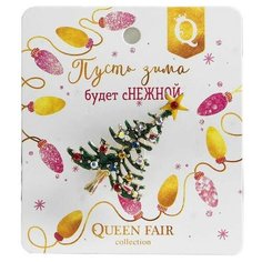 Queen fair Брошь Новогодняя сказка Елка праздничная 4311357