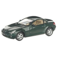 Детская инерционная металлическая машинка с открывающимися дверями, модель Merсedes-Benz SLK, зеленый Serinity Toys
