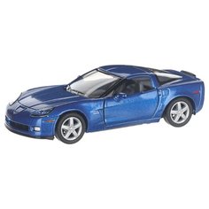 Детская инерционная металлическая машинка с открывающимися дверями, модель Chevrolet Corvette Z06 , синий Serinity Toys