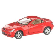 Детская инерционная металлическая машинка с открывающимися дверями, модель Merсedes-Benz SLK, красный Serinity Toys