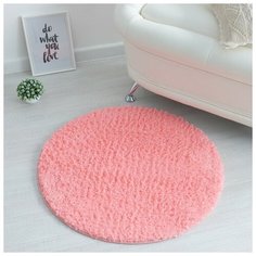 Ковер Этель Lama цв. коралловый d80см, 100%п/э 3922906