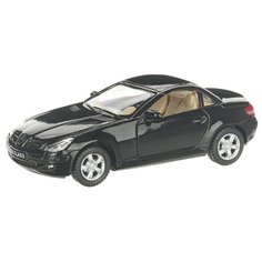 Детская инерционная металлическая машинка с открывающимися дверями, модель Merсedes-Benz SLK, черный Serinity Toys