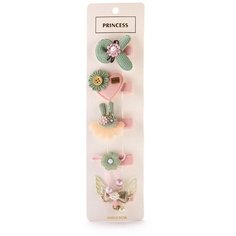 Детский набор заколок для волос hand made, 5 шт.(EU77(09)) FOR YOU