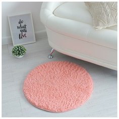 Ковер Этель Lama цв. коралловый d60см, 100%п/э 3922900