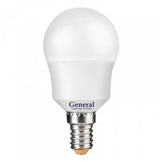 Лампочка светодиодная General, GLDEN-G45F-7-230-E14-4500, 7W, E14