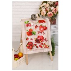 Полотенце рогожка Сезон рис.2 (пакет) 45х60 см, хлопок 100%, 170г/м2 5149136 Domo Vita