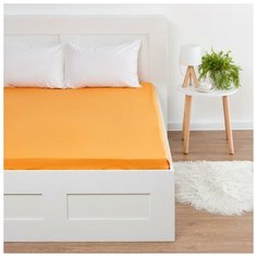 Простыня на резинке Этель "Папайя" 140*200*25+-2см, поплин 125 гр, 100% хлопок 6623753