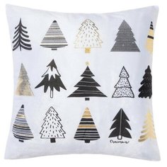 Чехол на подушку "Этель" Елочки 40х40 см, 100% п/э, велюр 3471078