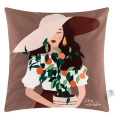 Чехол на подушку Этель "Spring inspiration" 40х40 см, 100% п/э, велюр 5113003