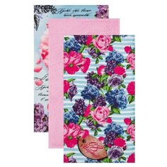 Подарочный набор Этель "Весна" полотенце 35х60 2 шт, полотенце 30х60 см, 100% хл 7043593