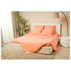 Простынь на резинке Купу-Купу 160х200/20см, персик, трикотаж 130г/м хл100% 1089246 Kupu Kupu