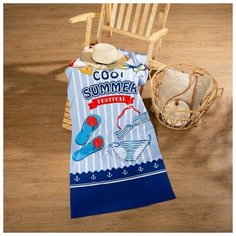 Полотенце пляжное Этель "Summer" 70*150 см, 100% п/э микрофибра 250гр/м2 7015891
