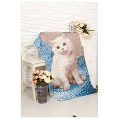 Вафельное полотенце Пушистик 80х150 см, разноцветный, хлопок 100 %, 160г/м2 4207043 Domo Vita