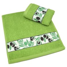 Полотенце махровое гладкокрашеное Оливки 30х60 см, хлопок 100%, 340г/м2 5460049 Текстиль центр