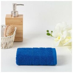 Полотенце махровое 50х100 см, синий, хлопок 100%, 400г/м2 4973287 Текстиль центр