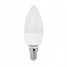 Лампочка светодиодная General, GLDEN-CF-7-230-E14-4500, 7W, E14