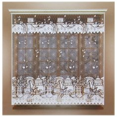 Штора арт.11С6455-Г50 цв белый ш170*в165см, 100% п/э (без шторной ленты) 1037989 Лента