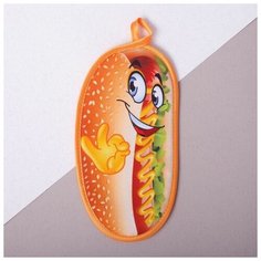 Прихватка "Хот дог" (фотопечать), П/Э, хл20%, наполнитель-поролон 190г/м 2515521 Гранд Стиль