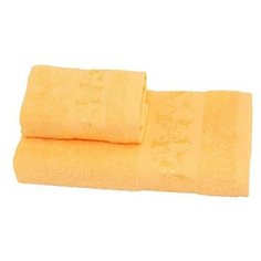 Полотенце махровое ВБ 30*60 +/- 2см (пл.360гр/кв.м)(бабочка)06-021, абрикос 4351403 Текстиль центр