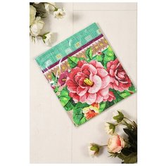 Полотенце 45х60см DomoVita Иветти зел, хлопок 100%, пл 170 г/м2 микс 4157339