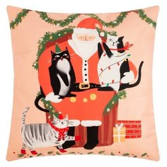 Чехол на подушку Этель "Новый год" 40х40 см, 100% п/э, велюр 6489379