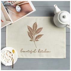 Салфетка на стол Доляна "Beautiful kitchen", 30х45 см, полиэстер 100% 6489195