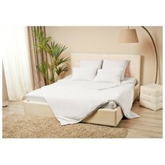 Простынь на резинке Купу-Купу 200х200/20см, цв.белый, трикотаж 130г/м хл100% 4296761 Kupu Kupu