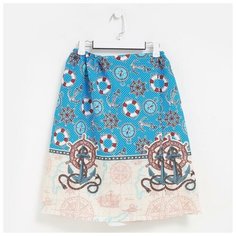 Полотенце банное Килт №453 вид 1 синий 60х150см вафля 160г/м хл100% 5277535 Monro