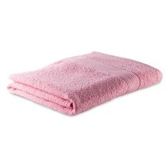 Полотенце махровое гладкокрашеное Эконом 70х130 см, розовый, хлопок 100%, 370г/м2 5047047 Алтын Асыр