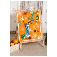 Полотенце вафельное Коктейль 488-2, рис.2 (пакет), 45х60 см, хлопок 100%, 170 г/м2 5116188 Domo Vita